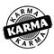 Karma rubber stamp