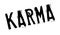 Karma rubber stamp