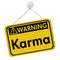 Karma Warning Sign