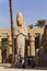 Karnak Temple, complex of Amun-Re. Statues of Ramses II and Nefertiti