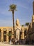 Karnak Temple, complex of Amun-Re. Statues of Ramses II and Nefertiti