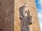Karnak Temple statue and obelisk detail depicting King Ramses