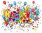 Karneval Balloons Confetti