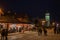 Karpacz town centre at night