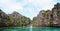 Karst cliff landscape in El Nido