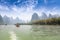 Karst mountain landscape in lijiang river