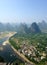 Karst mountain landscape in Yangshuo Guilin,