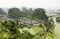 Karst Mountains and Mulong Pagoda in Guilin, China