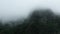 Karst peaks in the mountains amidst the tropical jungle