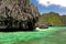 Karst Rock Formations in Blue Lagoon