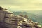 Karst rocks formations in Torcal, Malaga, Spain.