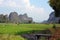 Karst Rocks in Guilin China Rice Fields