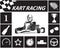Karting Infographic in black and white