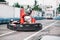 Karting racer in action, go kart competition