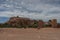 Kasbah Ait Ben Haddou in the Atlas Mountains of Morocco. Medieval fortification city, UNESCO World Heritage Site.