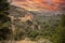 The Kasbah castle from the Middle Atlas and the Tadla plain of Morocco protecting and overlooking the Moroccan city of Beni Mellal