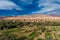 Kasbah and oasis in atlas mountains,morocco