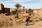 Kasbah, Traditional berber clay settlement in Sahara desert, Morocco