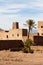 Kasbah, Traditional berber clay settlement in Sahara desert, Morocco