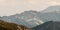 Kaspro vrch peak from Jakubina peak in Western Tatras mountains in Slovakia