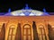 Kassel, Germany: A part of the historic Orangery building illuminated