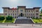 Kastamonu / Turkey - August 04 2019: View of Old Government House and city square. The Kastamonu Governor`s Office construction