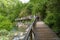 Kastamonu/Turkey-June 30 2019: People walking path to and enjoy Horma Canyon in Kure Mountains National Park, Kure Daglari Milli