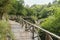 Kastamonu/Turkey-June 30 2019: People walking path to and enjoy Horma Canyon in Kure Mountains National Park, Kure Daglari Milli