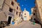 Kastel Stari stone street and chapel view