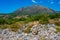 Kastro Kelephas castle in Greek peninsula Peloponnese