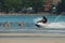 Kata beach,Phuket-November 17, 2016 :Time out for jet ski .