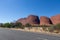 Kata Tjuta monolits, access road view, Yulara, Ayers Rock, Red Center, Australia