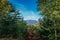 Katahdin mountain in Baxter State Park on an early fall afternoon