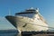 KATAKOLO, GREECE - October 31, 2017: Costa Neoclassica cruise ship anchoring at the port of Katakalon