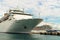 KATAKOLO, GREECE - October 31, 2017: Costa Neoclassica & MSC Musica cruise ships anchoring at the port of Katakalon