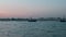 Katara eleventh traditional dhow festival in Doha Qatar sunset shot from sailing boat