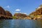 Katherine Gorge on an early morning cruise up the river with wonder reflections and beautiful scenery, Northern Territory, Central