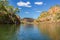 Katherine Gorge on an early morning cruise up the river with wonder reflections and beautiful scenery, Northern Territory, Central