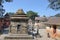 Kathmandu, Nepal, November, 13, 2012, Pashupatinath complex, buddhist side. In spring 2015 complex was partially destroyed durin