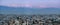 Kathmandu Valley Panorama with Himalaya Mountains in the Evening