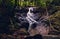 Kathu waterfall in Phuket, Thailand. Beautiful cascade in the jungle