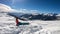 Katschberg - A woman doing yoga in the powder snow