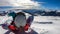 Katschberg - A woman lying in powder snow any enjoying the sun