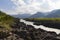 Katun river stream in Altai mointain.