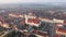 Katy Wroclawskie, Poland. Aerial view of historic Town Hall