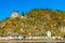 Katz Castle above Sankt Goarshausen town in the Rhine Gorge, Germany