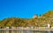 Katz Castle above Sankt Goarshausen town in the Rhine Gorge, Germany