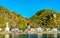 Katz Castle above Sankt Goarshausen town in the Rhine Gorge, Germany