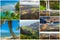 Kauai aerial view collage