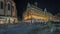 Kaufingerstrasse, shopping street and pedestrian zone in Munich downtown near the Marienplatz night timelapse. Bavaria